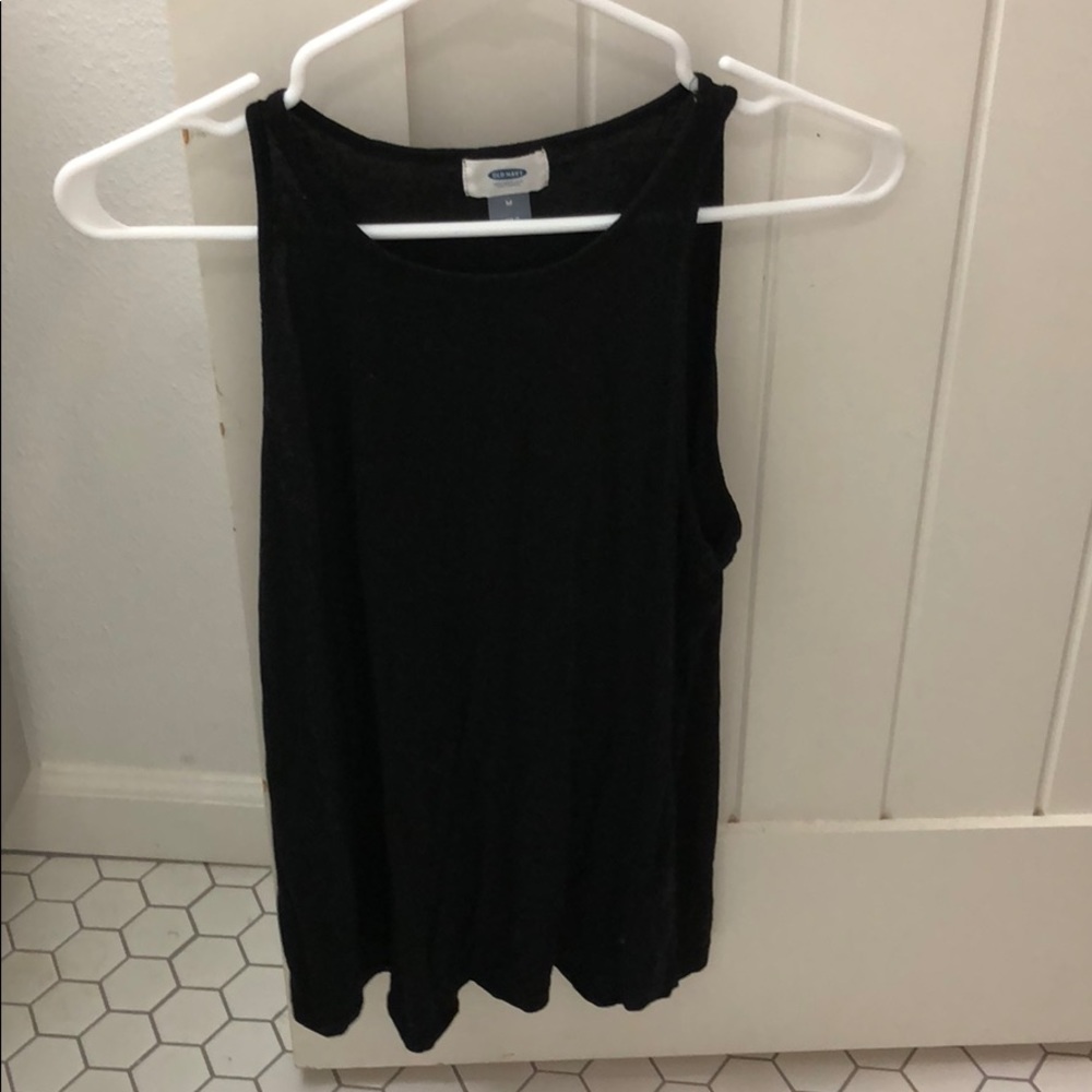 Black tank top